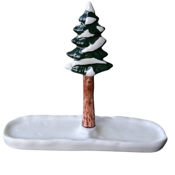 Robert Stanley Deer Salt & Pepper Shaker with Tree Dish Set  No chip. Immaculate - Picture 9 of 9